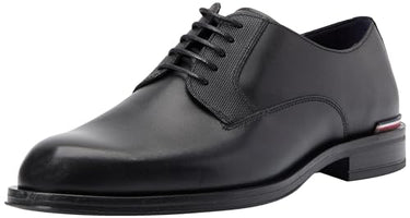 Tommy Hilfiger CORE RWB HILFIGER TEXT LTH SHOE Derby Schuhe Herren, Braun (Cocoa), EU im Sale